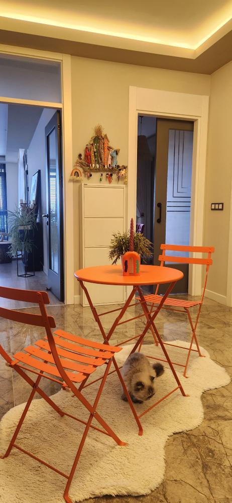 Bistro Serisi 2li Sandalye Turuncu