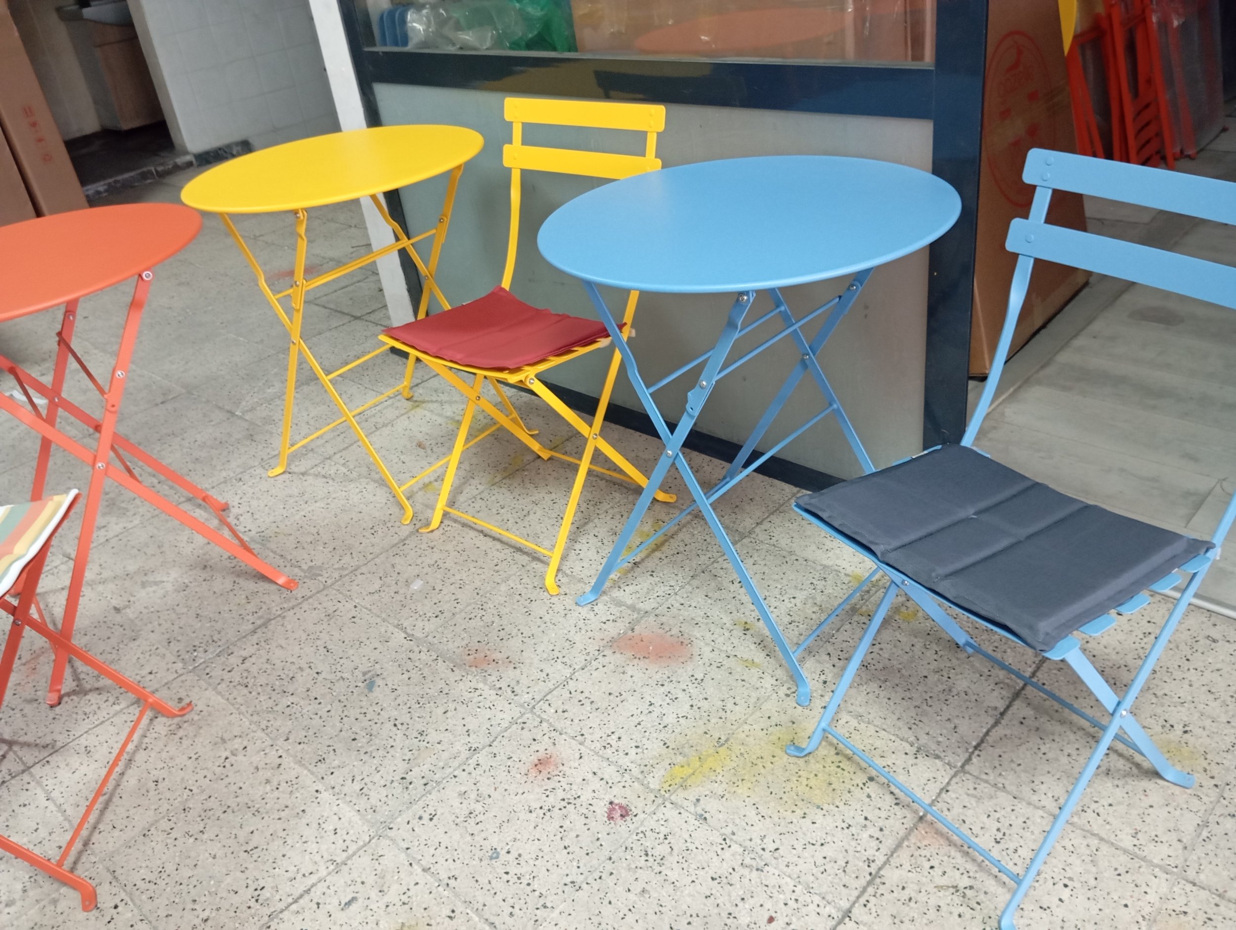Bistro Serisi 2li Sandalye Mavi