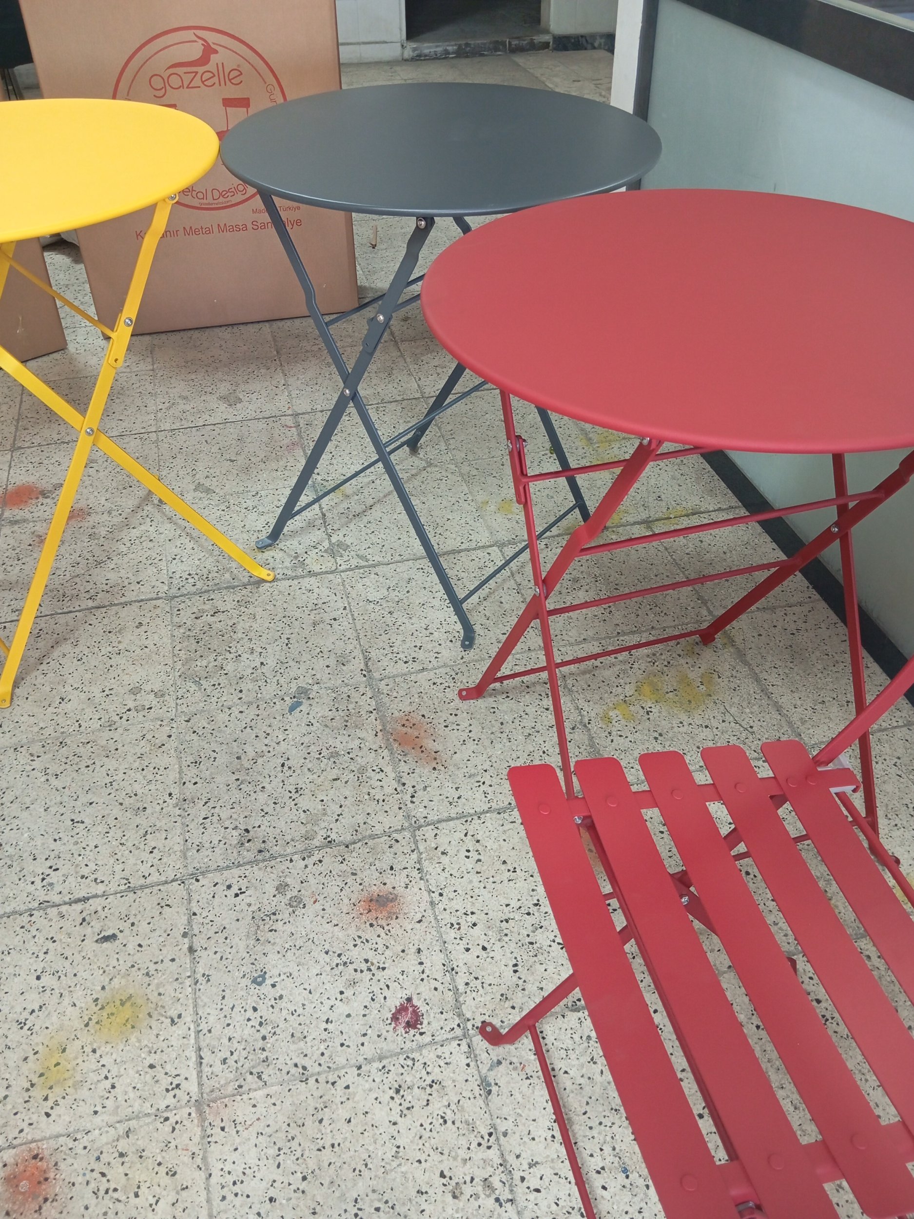 Bistro Serisi 2li Sandalye Kırmızı